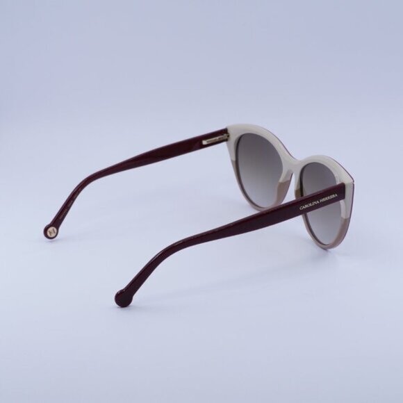 Carolina Herrera HER 0142/S 0R9S HA Sunglasses Burgundy/Nude Cat Eye Frame